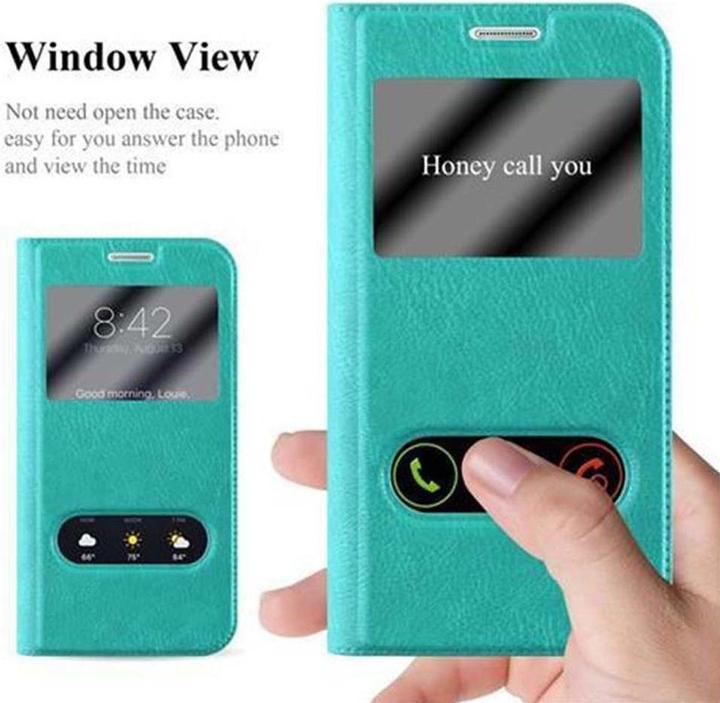 Produktbild Cadorabo Book mit View Doppelfenster Cover (Samsung Galaxy S6 Edge)