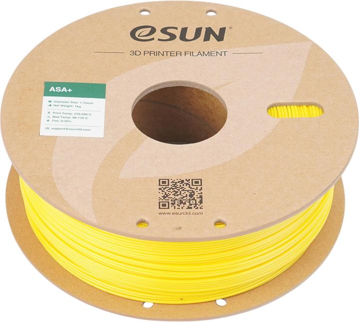 Actual product image eSUN ASA+ 1,75mm YELLOW 1kg (1.75 mm, 1000 g, Yellow)