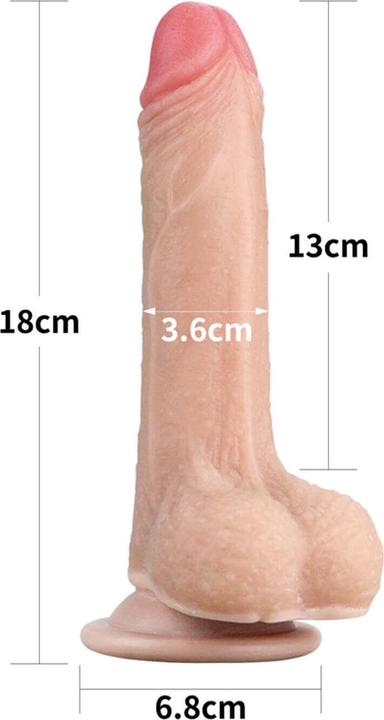 Actual product image Lovetoy Sliding Skin Dildo