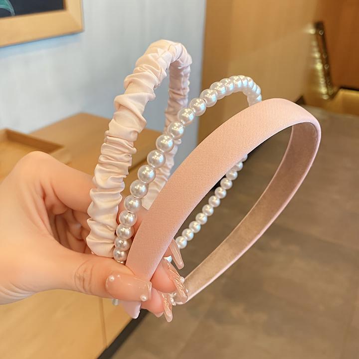 Produktbild Activity Board 3pcs gemischten Stil Haarband frisch neu, Perle Stirnband