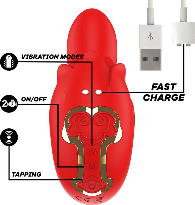 Produktbild Mia Selena Stimulator Vibrieren + Klappen Rot