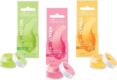 Actual product image Bielenda Lip Care Overnight Lip Mask Balm 2in1 Melon Mango or Watermelon 10g