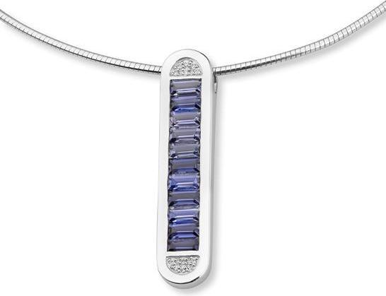 Immagine prodotto Breuning ciondolo - e.iolite scura/brilla. 0,06 ct. h/si (Oro 750/18 K)