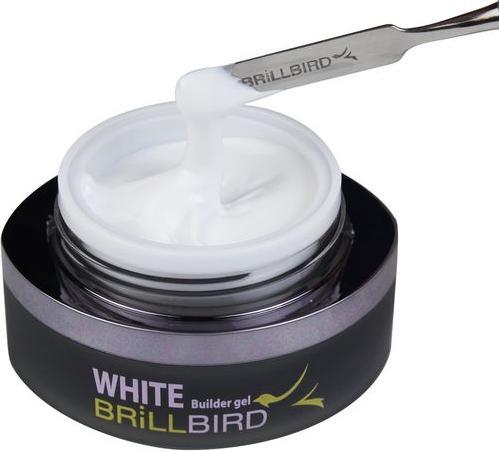 Image du produit BrillBird White Builder Gel - Blanc parfait 5ml (Blanc, Vernis à ongles effet gel)