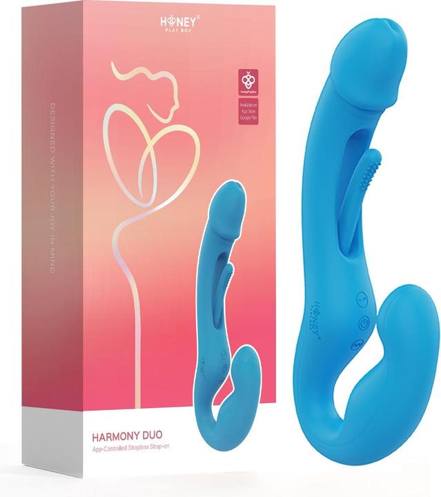 Immagine prodotto Honey Play Box Harmony Duo Strapless Strap-On Blue