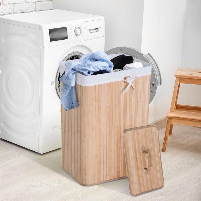 Immagine prodotto Homcom Cesto per il bucato con 2 maniglie (72 l)