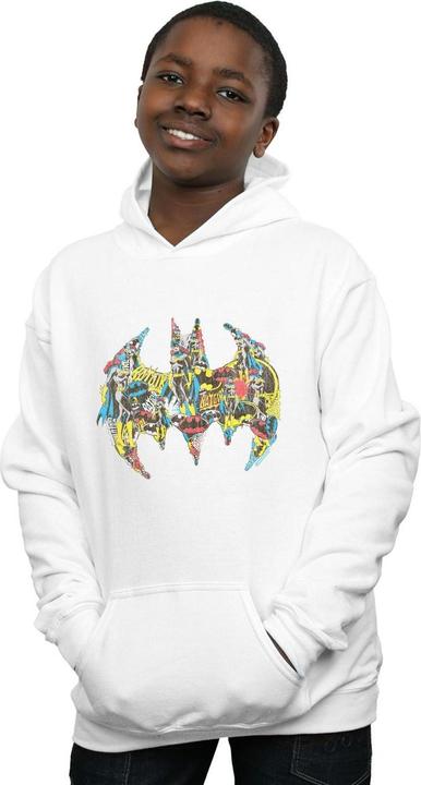 Batman Batgirl Logo Collage Kapuzenpullover Jungen