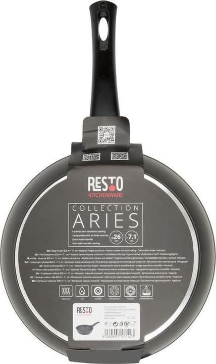 Produktbild Resto FRITTIERPFANNE D26 H7,1CM (26 cm, Bratpfanne, Aluminium)