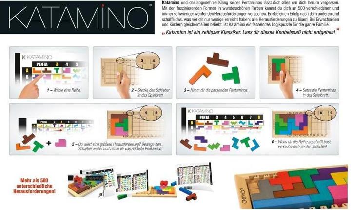 Produktbild Gigamic GIGD2016 - Katamino, Knobelspiel, für 1-2 Spieler, ab 8 Jahren (DE-Monoausgabe) (Deutsch)