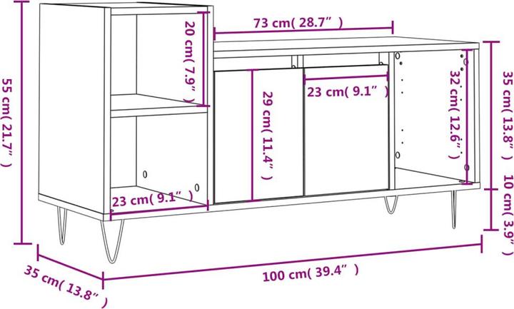 Image du produit VidaXL Lilian (100 x 35 x 55 cm)