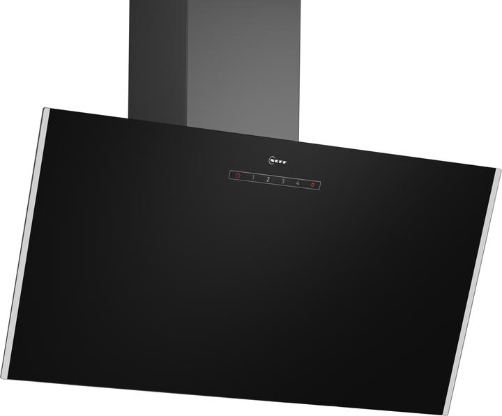 Neff N 30, wall-mounted fair, 80 cm, clear glass black printed, D83IDK1S0 (Wall hood)