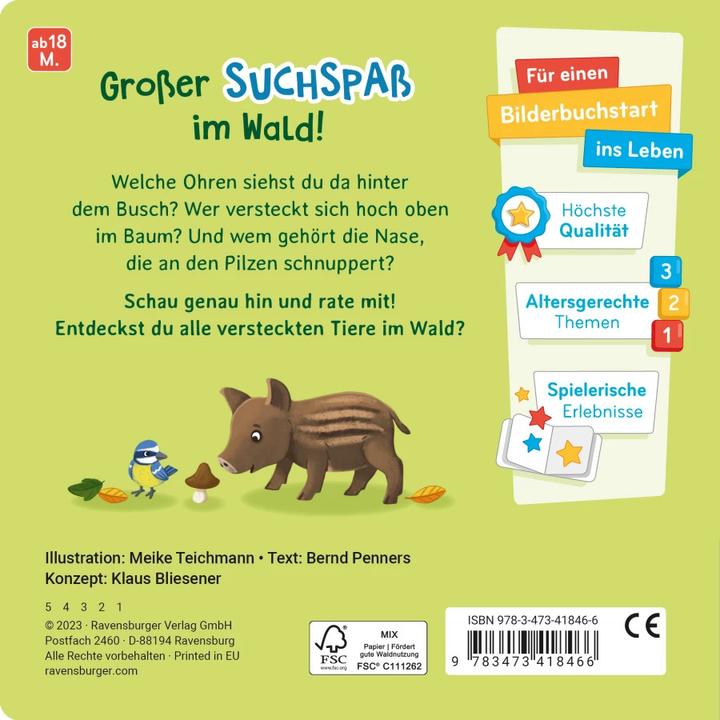 Actual product image Ravensburger Rate mal: Wer sitzt im Wald? (German)