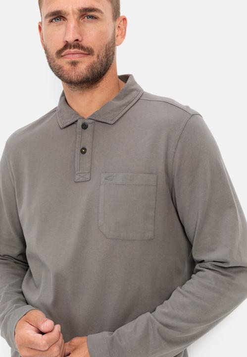 Produktbild Camel Active Langarm Poloshirt aus zertifiziertem Organic Cotton (L)