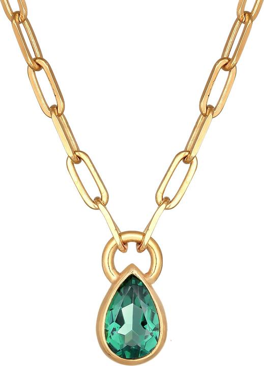 Actual product image Elli Gemstone necklace, drops (925 sterling silver, Quartz, 45 cm)
