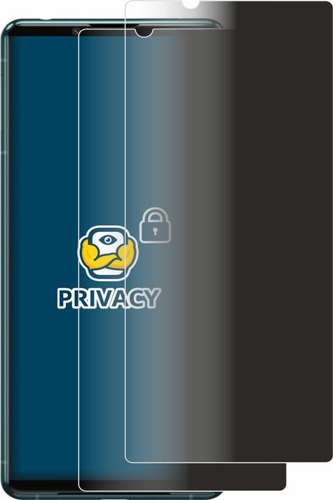 Productafbeelding BROTECT Anti-spionnetje privacyfolie Beschermfolie tegen blauw licht (2 Stuk, Xperia 5 III)