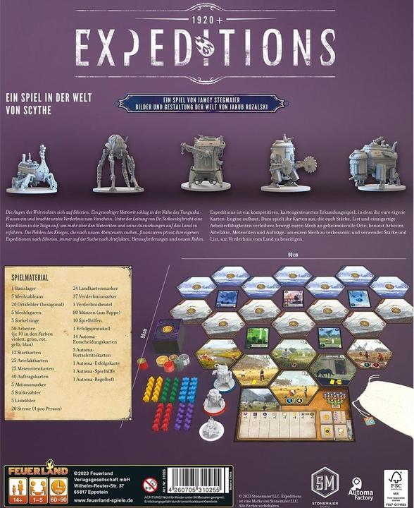 Produktbild Feuerland FEU31025 - Expeditions, Brettspiel, für 1-5 Spieler, ab 14 Jahren (DE-Ausgabe) (Deutsch)