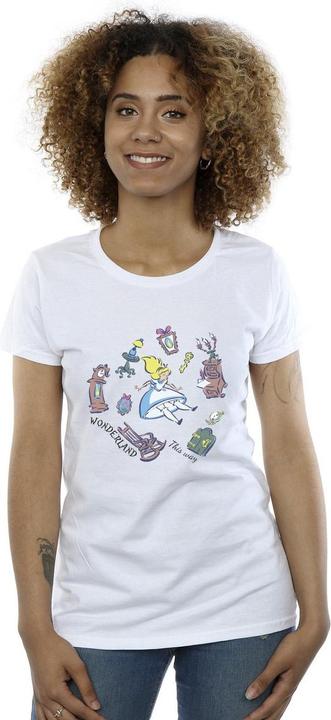 Immagine prodotto Disney Alice In Wonderland Falling Maglietta Donna (M)