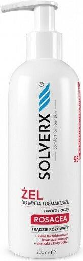 Immagine prodotto Solverx Gel detergente e struccante per la rosacea (Lozione detergente, 200 ml)
