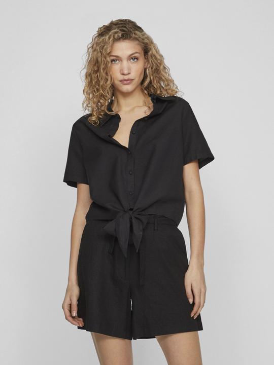 Actual product image Vila Short-sleeved shirt tied at the front (40)