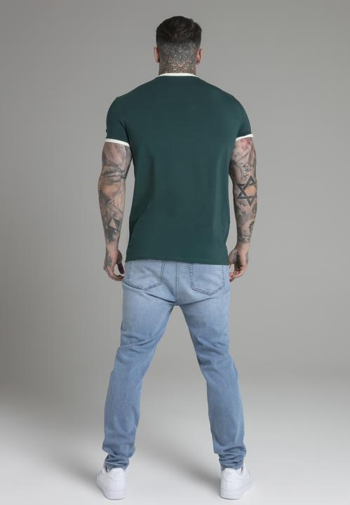 Immagine prodotto Siksilk Maglietta Ringer in verde (XXL)
