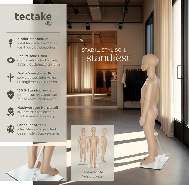 Immagine prodotto tectake Manichino (110 x 30 x 50 cm)