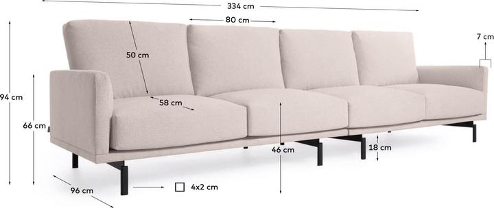 Produktbild Kave Home Galene (4-Sitzer)