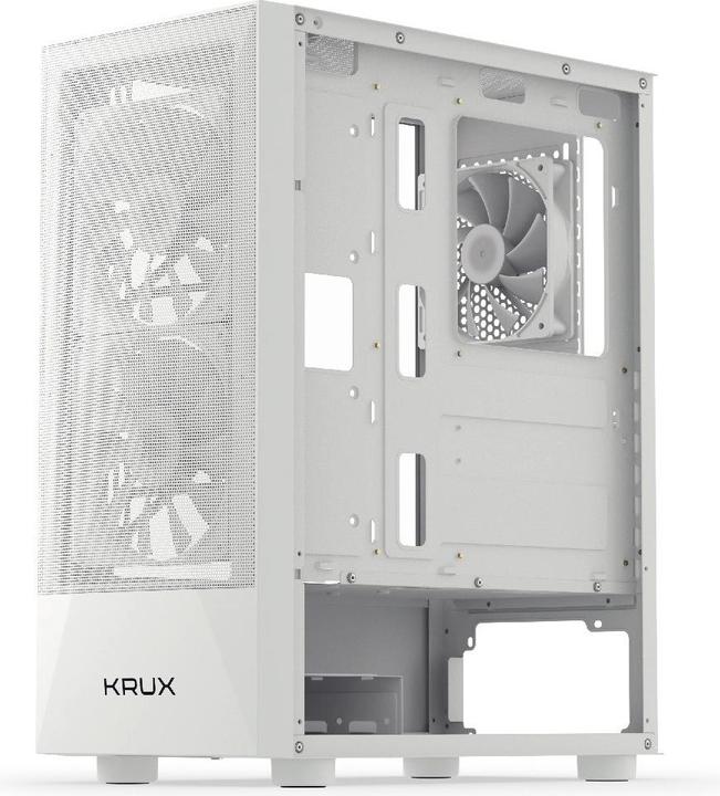 Actual product image Krux Vako White RGB (KRXD005) (ATX, Micro-ITX, mATX)