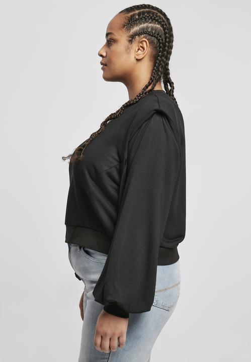 Produktbild Urban Classics Ladies Padded Shoulder Modal Terry Crewneck (L)