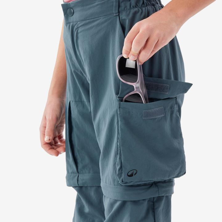 Actual product image Quechua Zip-Off-Hose Kinder Gr. 123–172 Wandern - MH500 blau (14, 15, 16)