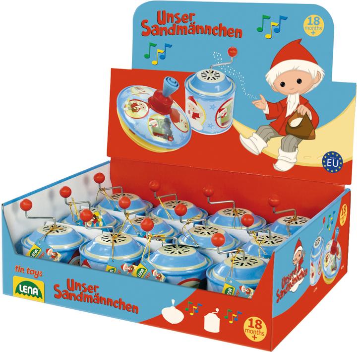 Actual product image Magni Sandman music box approx. 7.5 x 10.5 cm (French, German, English)