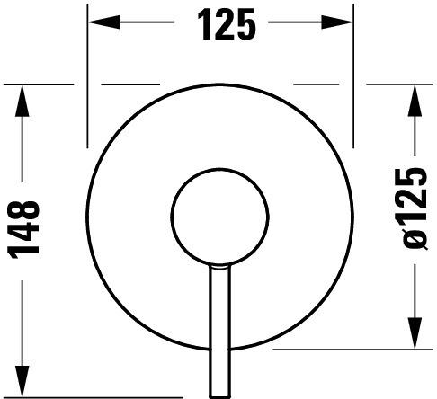 Produktbild Duravit Circle Einhebelmischer Set, Unterputz, Verbraucher 1, Chrom, CE4210007010