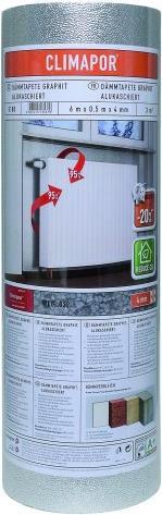 Image du produit Climapor Papier peint isolant (0.45 kg, Graphite, 3000 ml)