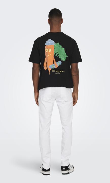Actual product image Only & Sons ONSLoom White Slim Fit Jeans (W31/L30)