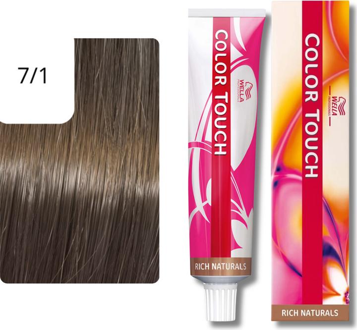 Actual product image Wella Colour Touch Rich Naturals (7/1 medium blond ash)