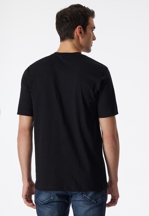 Actual product image Schiesser 2-pack Men's American T- Shirts with V-neck, 100% Cotton (3XL)
