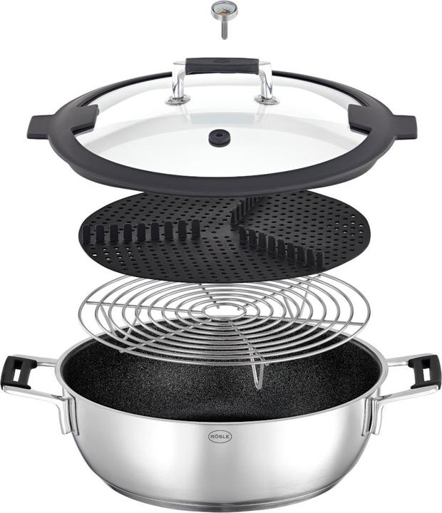Immagine prodotto Rösle Vaporetto Silence PRO Aroma Ø28cm (28 cm, Cucina a vapore, Acciaio inossidabile)