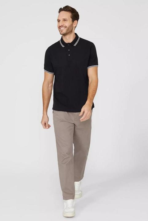 Produktbild Universal Textiles Poloshirt Mit kontrastfarbenen Streifen (XL)