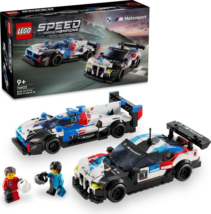 Produktbild LEGO BMW M4 GT3 & BMW M Hybrid V8 Rennwagen (76922, LEGO Speed Champions)