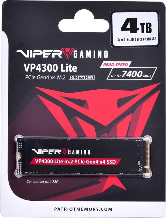Produktbild Patriot VP4300 Lite (4000 GB, M.2 2280)