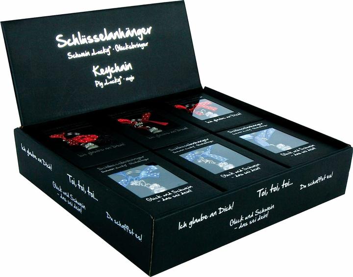 Produktbild small foot Schlüsselanhänger-Set, Glücksschwein, 2x6 Stk.