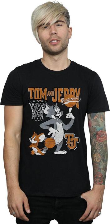 Image du produit Tom & Jerry Mens Spinning Basketball Cotton T-shirt (XXL)