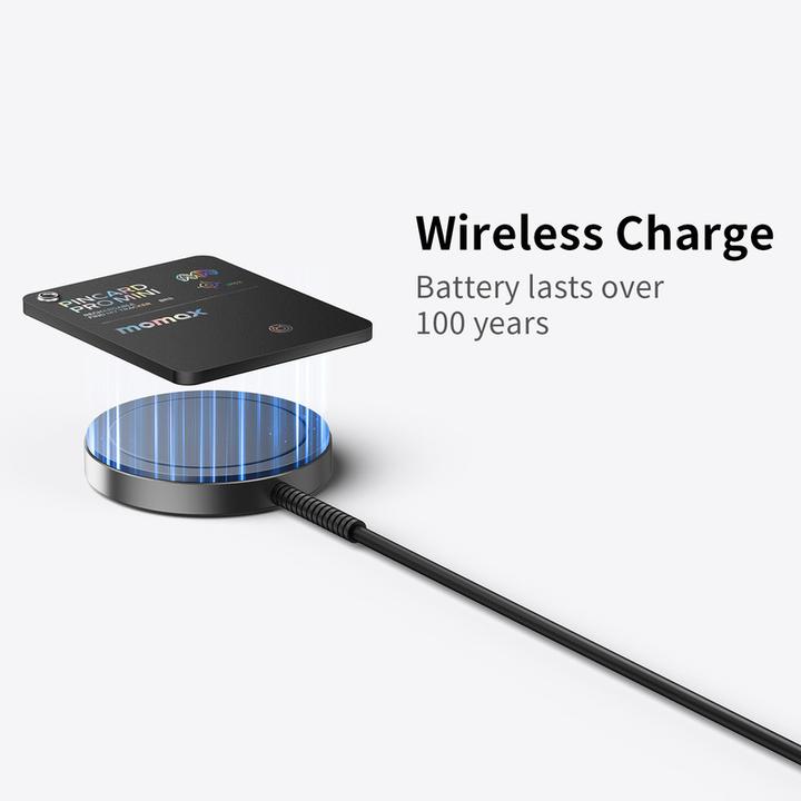 Image du produit Momax PinCard Pro Mini Rechargeable Find My Tracker