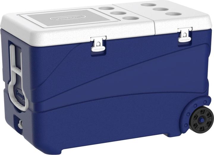 Linum Transportbox isoliert blau 65lt mit Rollen und Deckel (65 l)
