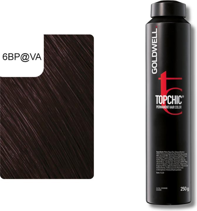 Image du produit Goldwell Dépôt éluminé Topchic (6BP@VA - nacre couture éluminée violet cendré)