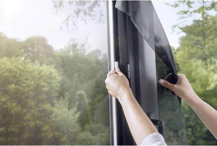 Actual product image tesa Pollen protection grille, for allergy sufferers, can be closed incl. self-adhesive Velcro tape (130 x 150 cm)