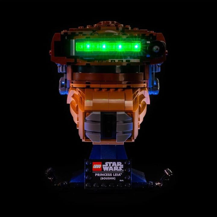 Light my bricks LEGO® Star Wars Princess Leia (Boushh) Helmet #75351 Light Kit