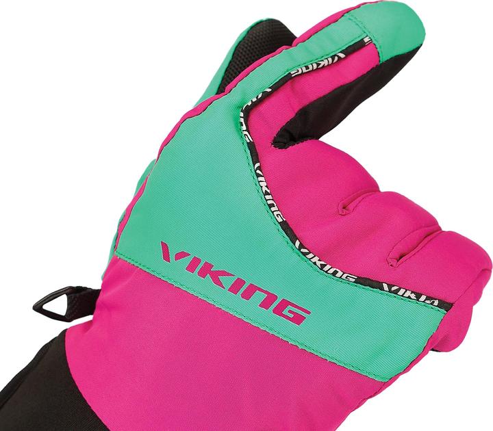 Produktbild Vikingsports Viking Europe Fin Handschuhe Kinder pink/grün Handschuhgrösse 4 2021 Outdoor Handschuhe (4)