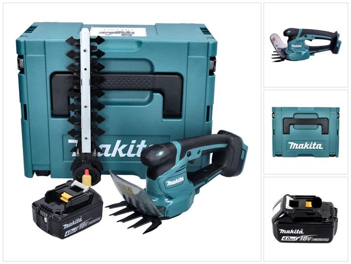 Produktbild Makita DUM 111 M1XJ Akku Grasschere Strauchschere 18 V + 1x Akku 4,0 Ah + Makpac - ohne Ladegerät (Akkuheckenschere)