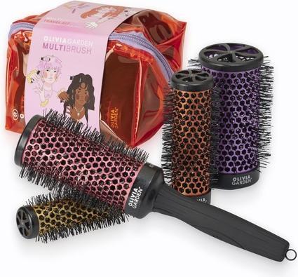 Image du produit Olivia Garden Multibrush Travel Kit 4-in-1 Round Brush Set