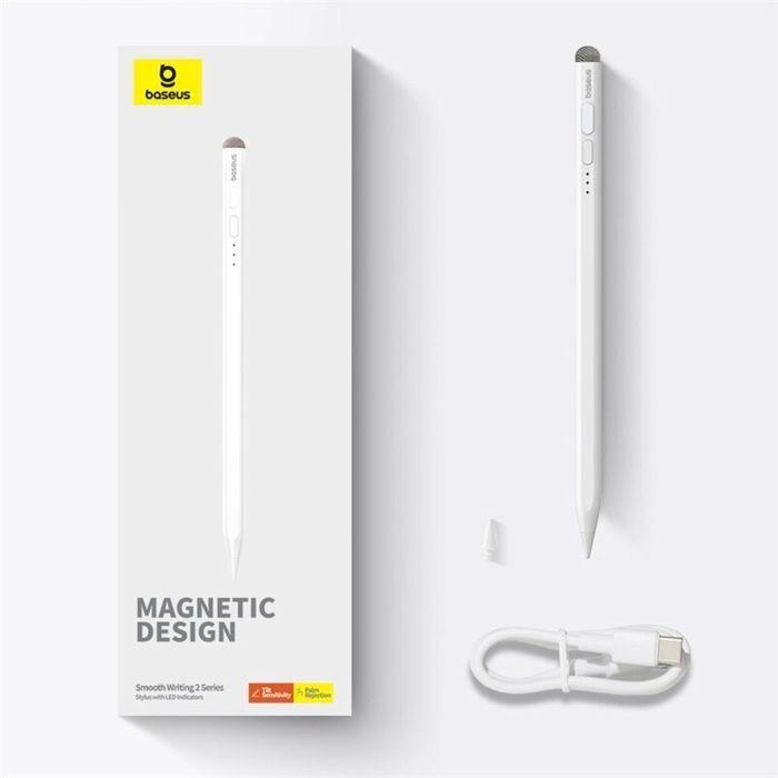 Immagine prodotto Baseus Stilo attivo Smooth Writing Series con ricarica wireless e via cavo (bianco)